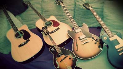 Eine Auswahl meiner Gitarren